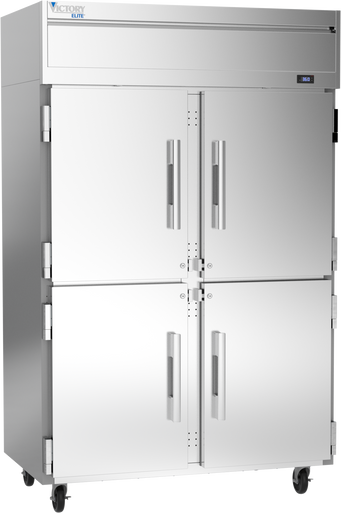 VERSA-2D-HD-HC | Elite Series Half Solid Door Refrigerator