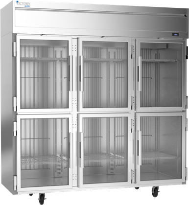 Victory VERSA-3D-HG-HC — Reach-In Refrigerator with 3 Glass Doors, 78"W x 30"D x 78.5"H, 71.52 cu ft