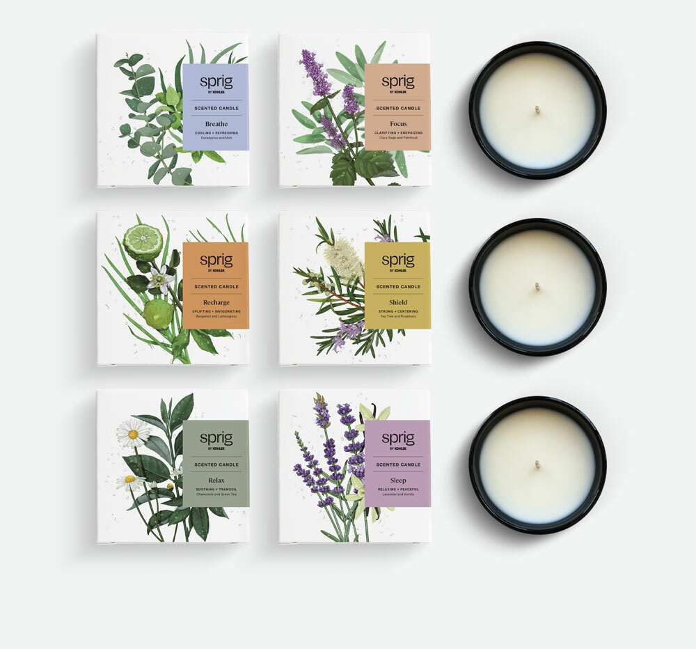 sprig scented candles