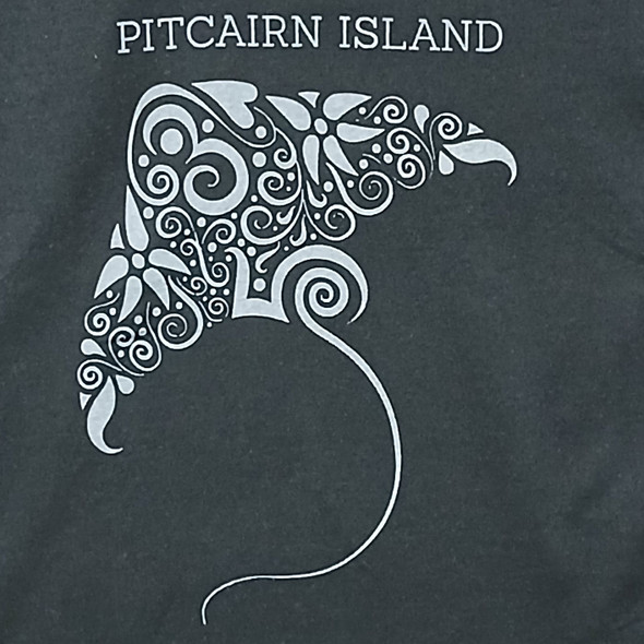Pitcairn Island Screen Printed T Shirt - Stingray