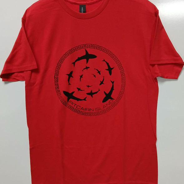 Pitcairn Island Screen Printed T Shirt - Shark-3