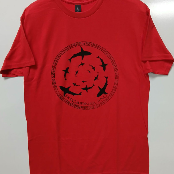 Pitcairn Island Screen Printed T Shirt - Shark-3