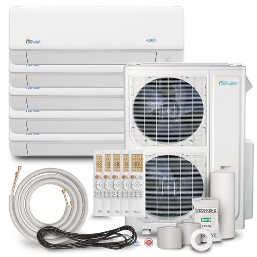 48000 BTU Quad Zone Mini Split Air Conditioner - Heat Pump
