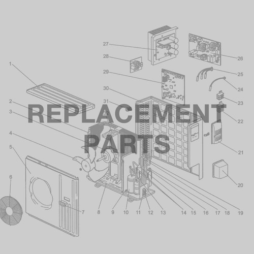 Senville Parts AURA Outdoor PCB (SENA/12HF/O-14-15)