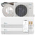 Senville 18000 BTU Dual Zone Mini Split Air Conditioner - Heat Pump - SENA/18HF/D (Open Box)