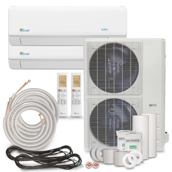 48000 BTU Dual Zone Mini Split Air Conditioner - Heat Pump - SENA