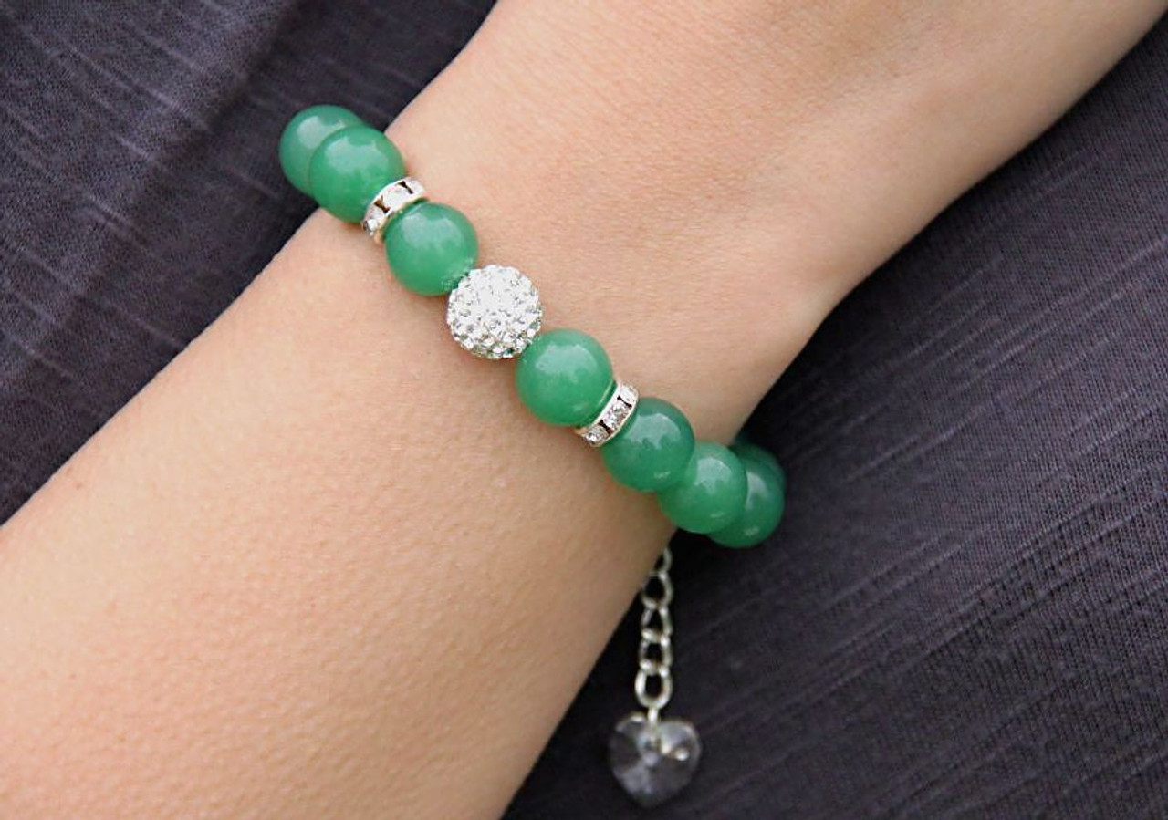 Green aventurine bracelet meaning Clearance