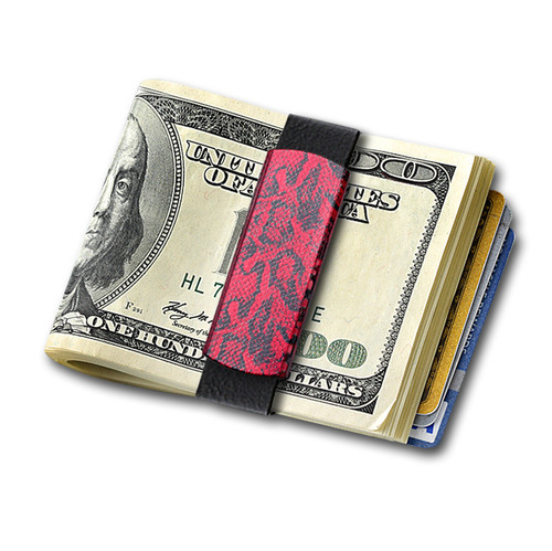 Red Snake Skin Money Band by GRAND BAND
