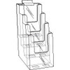 4x9 Four Tier Slat wall Brochure Holder Diagram