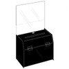9x5x7 Locking Black Ballot Box with Header 9x5x7 Locking Black Ballot Box with Header