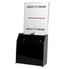 10x5x10 Black Locking Ballot Box with Header 10x5x10 Black Locking Ballot Box with Header