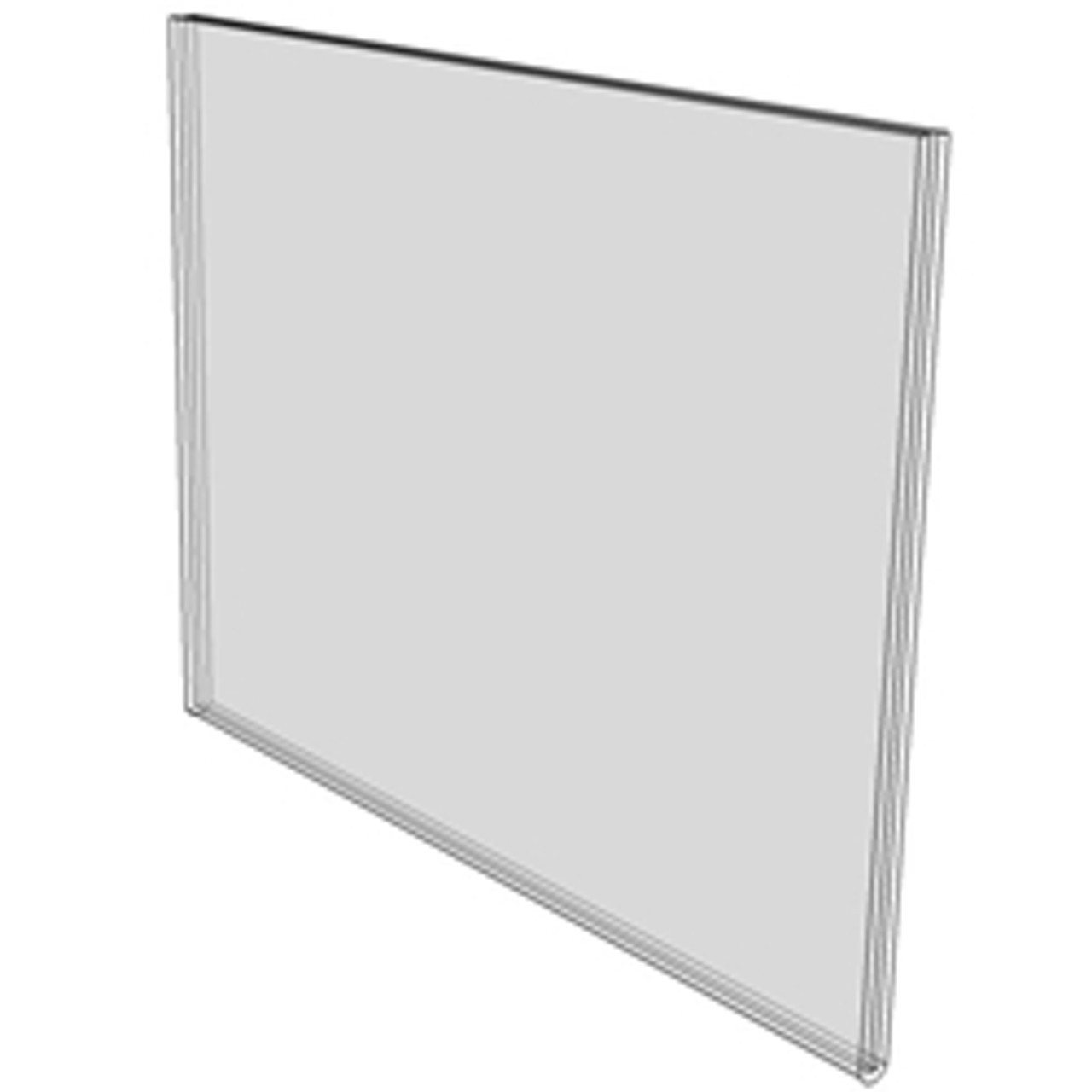 5 x 7 T-Style Acrylic Sign Holder, Bottom Loading, TableTop