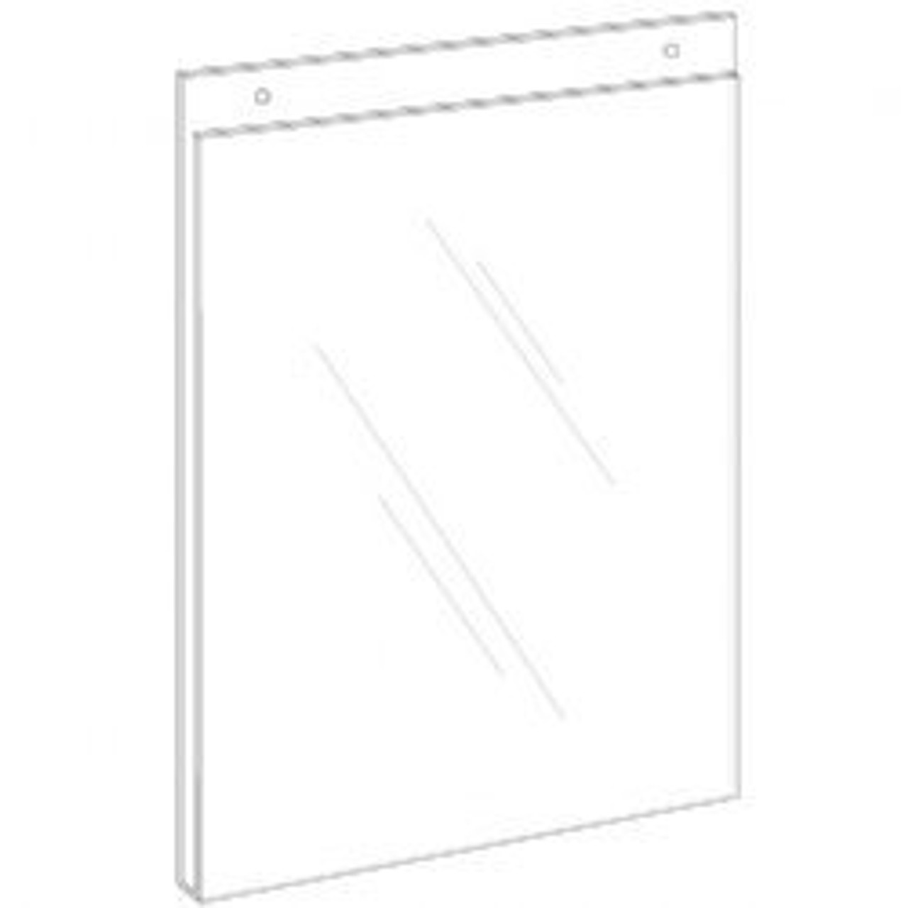 Clear Acrylic Wall Mounted Paper Holder