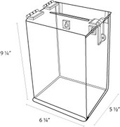 Acrylic Ballot Box with Lock - Clear, 10 x 10 x 10 - ULINE - S-13382