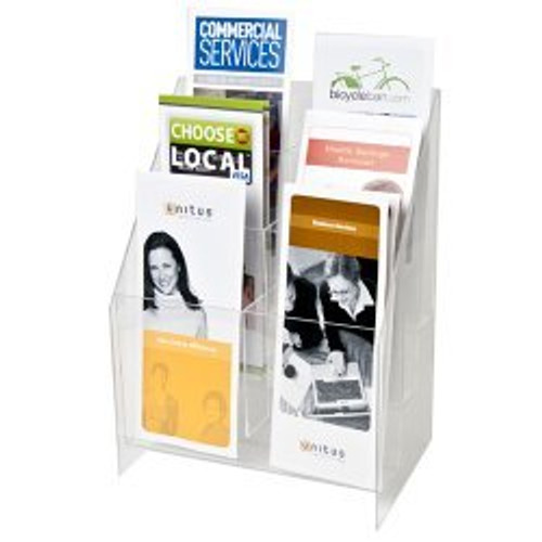 4x9 Brochure Holder 6 Pockets 3 Tiers