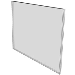 17x11 Wall Mount Sign Holder No Holes Diagram