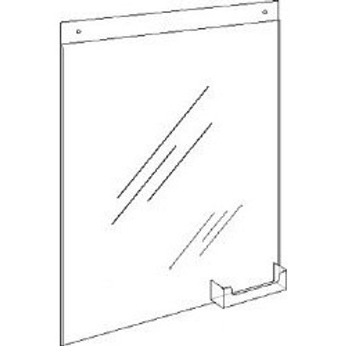 11x14 Wall Mount Sign with Holes and BC Pocket Diagram 11x14 Wall Mount Sign with Holes and BC Pocket Diagram