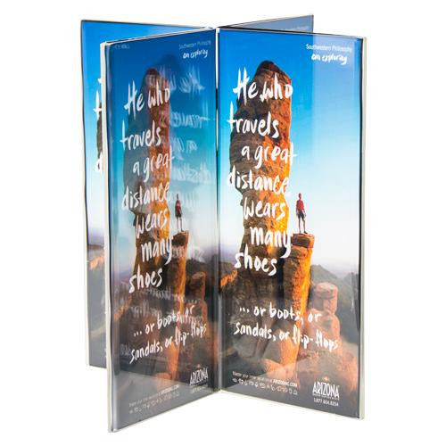 4x9 Four-Panel Eight-Sided Sign Holder Display