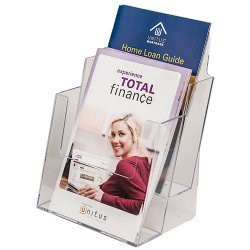 2 Tiered Half Page CounterTop Literature Holder