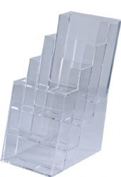 4x9 Four Pocket Four Tier Brochure Holder