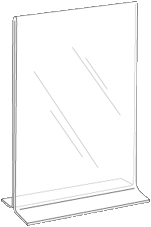 8x10 Bottom Load Sign Holder Diagram