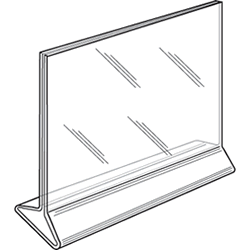 6x4 Top Load Sign Holder Diagram