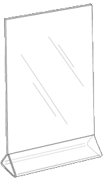 6x8 Top Load Sign Holder Diagram