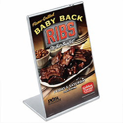 5x7 Slant Back Sign Holder Portrait Style