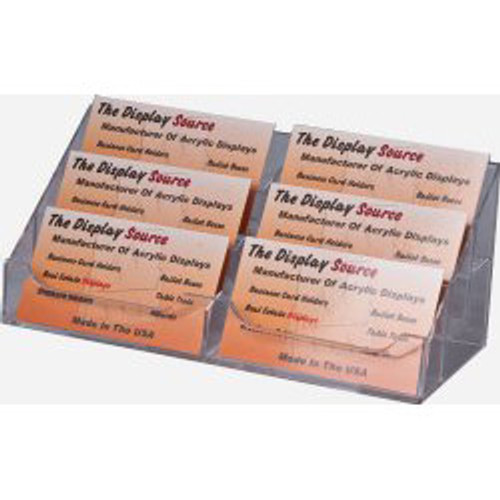 6 Pocket Clear Acrylic Business Card Holder 6 Pocket Clear Acrylic Business Card Holder