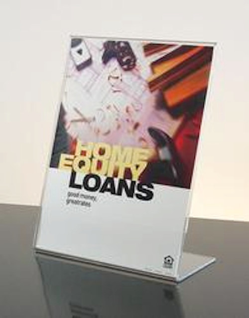 8x10 Slant Back Portrait Style Sign Holder 8x10 Slant Back Portrait Style Sign Holder