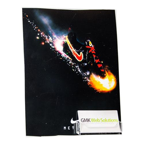 8.5x11 Wall Mount Sign Holder with BC Pocket Display