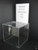 8x8x8 Clear Acrylic Ballot Box Sign Holder and Lock
