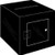 8x8x8 Black Acrylic Locking Ballot Box  