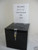 10x10 Black Ballot Box With Sign Holder and Lock