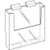 8.5 Wide Clear Acrylic Slatwall Brochure Holder Diagram