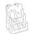 8.5x11 Three Tier Slat wall Brochure Holder