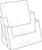 8.5x11 Full Page 2 Tiers Brochure Holder