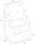 8.5x11 Full Page 3 Tiers Brochure Holder