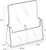 4x9 Two Pocket Tri-fold Brochure Holder