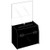 9x5x7 Locking Black Ballot Box with Header