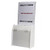 10x5x10 White Locking Ballot Box with Header