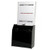 10x5x10 Black Locking Ballot Box with Header