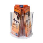 4x9 Rotating Brochure Holder 3 Pockets