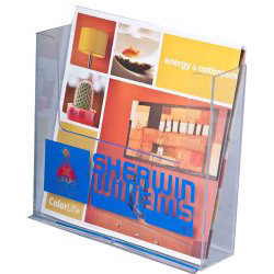 7.5 Literature Wall Mount Brochure Holder