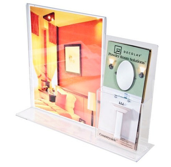8.5x11 Acrylic Combo Ad Frame with Pocket