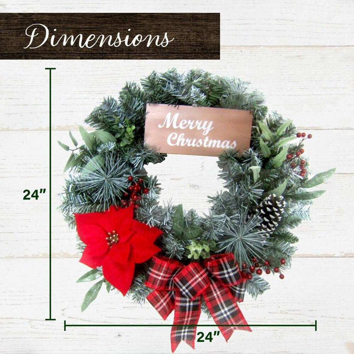 Fraser Hill Farm Bright Christmas 6-Piece Decorating Kit: Wreath