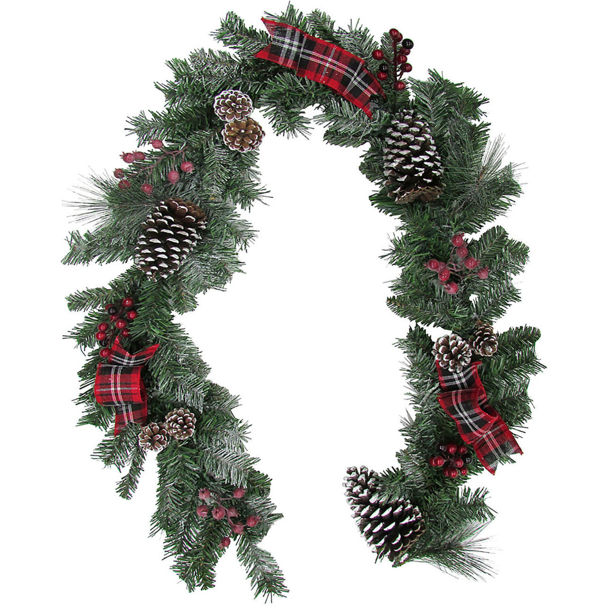 Fraser Hill Farm Holiday Faux Boxwood Christmas Garland, with