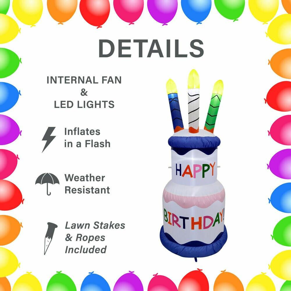 Inflatable Yard Decorations Jumbo Inflatable Happy Birthday Cake with