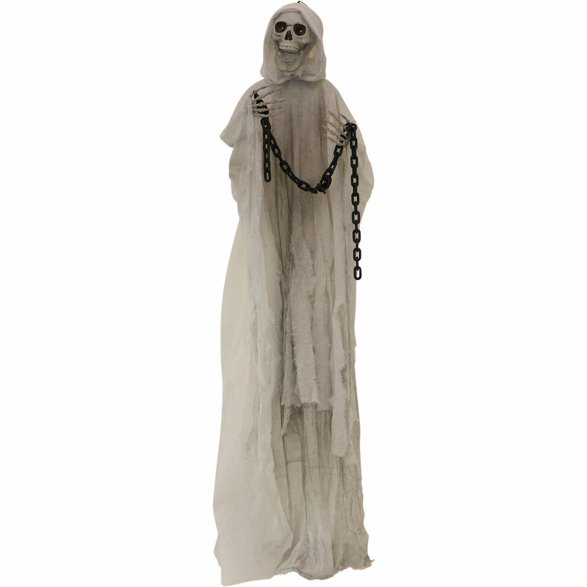 Haunted Hill Farm 6.25-ft. Animated Reaper, Indoor/Covered Outdoor ...