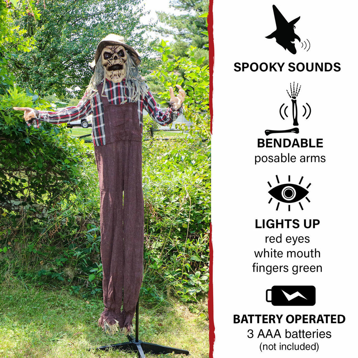 Animatronic Scarecrow Halloween Decoration 2022